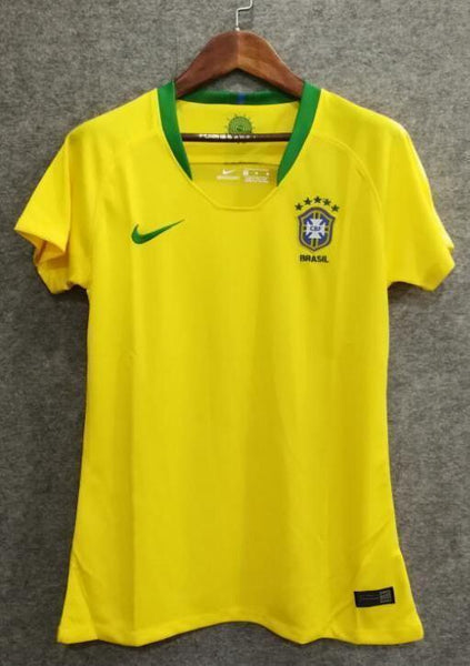 2018 Women Brazil Jersey Stadium Home Soccer Jersey World Cup Jersey Fanatics - fastssd - Soccer Jersey - CrazyKill