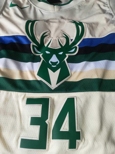 Men 34 Giannis Antetokounmpo City Jersey Cream Milwaukee Bucks Fanatics - fastssd - NBA Jersey - nRevo