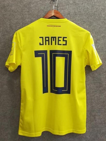 2018 Men Colombia Jersey Home #10 James Jersey World Cup Jersey Fans - fastssd - Soccer Jersey - CrazyKill