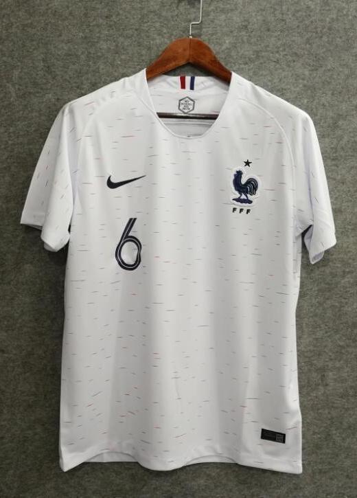 2018 Men France Jersey Away #6 Pogba Jersey World Cup Jersey Fanatics - fastssd - Soccer Jersey - CrazyKill