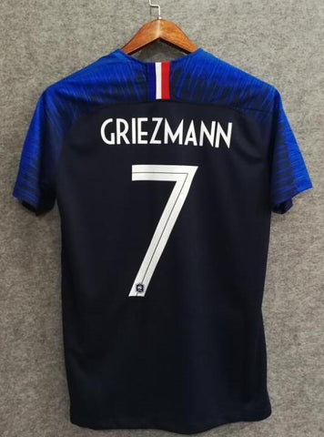 2018 Men France Jersey Home #7 Griezmann Jersey World Cup Jersey Fans - fastssd - Soccer Jersey - CrazyKill