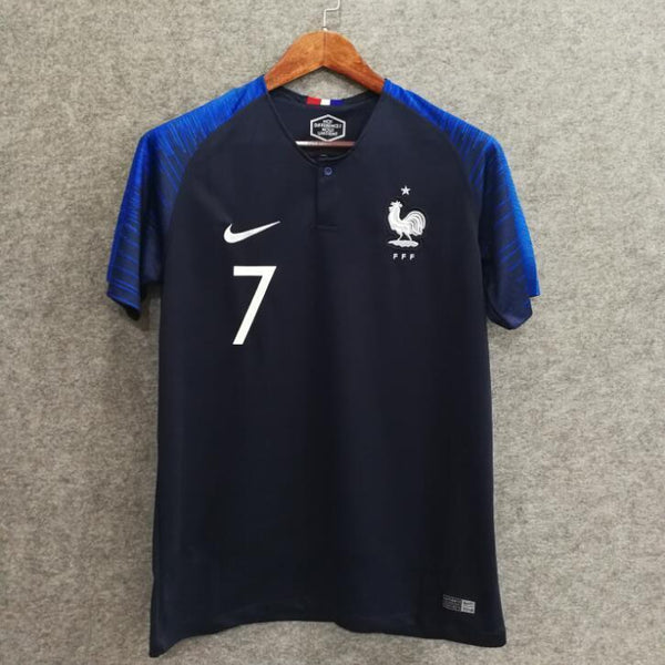 2018 Men France Jersey Home #7 Griezmann Jersey World Cup Jersey Fans - fastssd - Soccer Jersey - CrazyKill