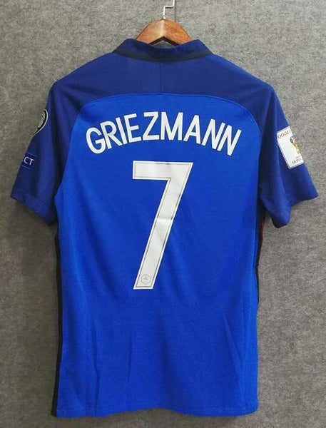 2018 Men France #7 Griezmann Jersey Home World Cup Jersey Player - fastssd - Soccer Jersey - CrazyKill
