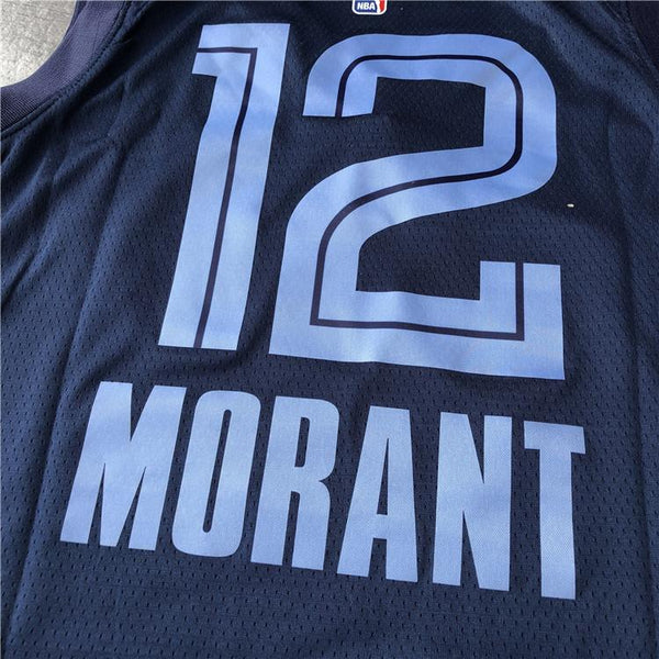 New Men 12 Ja Morant Jersey Navy Memphis Grizzlies Jersey Throwback Swingman - fastssd - NBA Jersey - nRevo