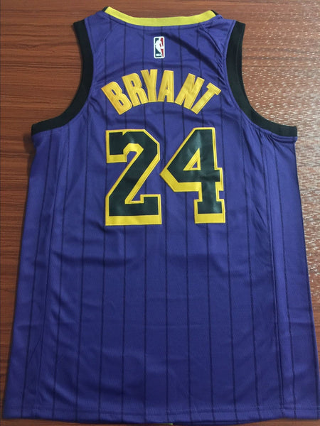 Hot Men 24 Kobe Bryant Jersey Purple Los Angeles Lakers Swingman Jersey - fastssd - NBA Jersey - nRevo