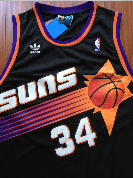 Men 34 Charles Barkley Jersey Black Phoenix Suns Swingman Fanatics - fastssd - NBA Jersey - nRevo