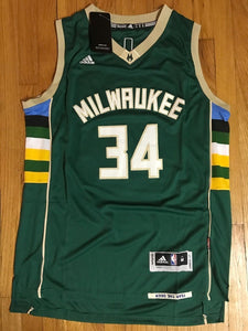 Men 34 Giannis Antetokounmpo Bucks Jersey Green Milwaukee Bucks Swingman - fastssd - NBA Jersey - nRevo