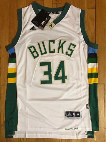 Men 34 Giannis Antetokounmpo Bucks Jersey White Milwaukee Bucks Swingman - fastssd - NBA Jersey - nRevo