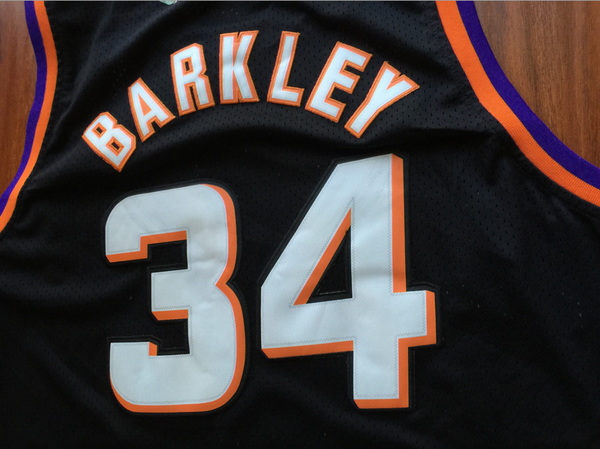 Men 34 Charles Barkley Jersey Black Phoenix Suns Swingman Fanatics - fastssd - NBA Jersey - nRevo