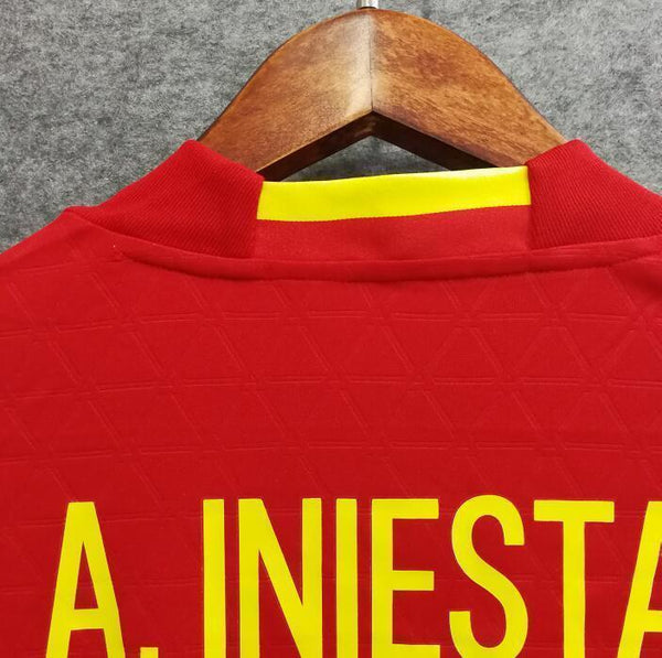 2018 Men Spain Jersey Home Iniesta Jersey Soccer World Cup Jersey Fanatics - fastssd - Soccer Jersey - CrazyKill