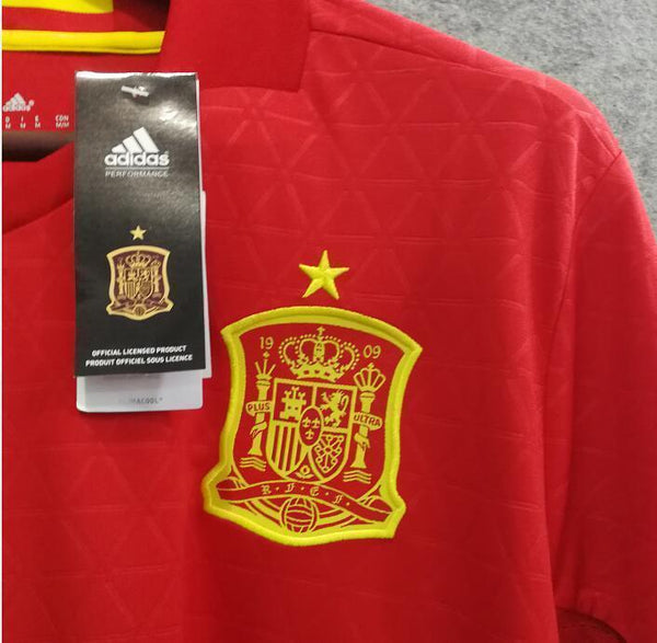 2018 Men Spain Jersey Home Iniesta Jersey Soccer World Cup Jersey Fanatics - fastssd - Soccer Jersey - CrazyKill