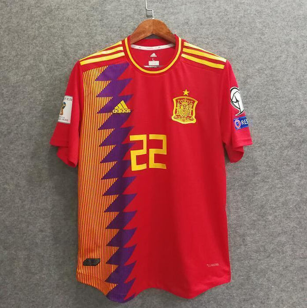 2018 Men Spain Jersey Home 22 Isco Jersey Soccer World Cup Jersey Player - fastssd - Soccer Jersey - CrazyKill